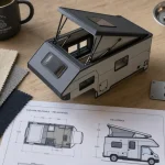 Capucine pour camion relevable, maquette
