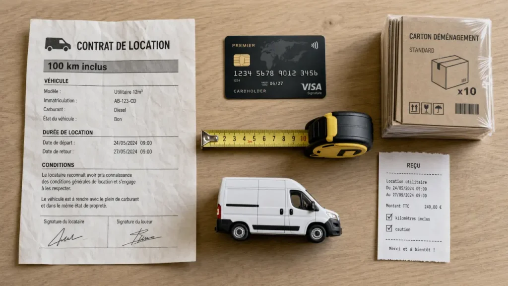 Location utilitaire tarif super u : 100 km inclus, caution et kilométrage