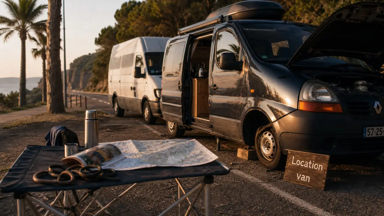 location van aménagé espagne : van compact et fourgon