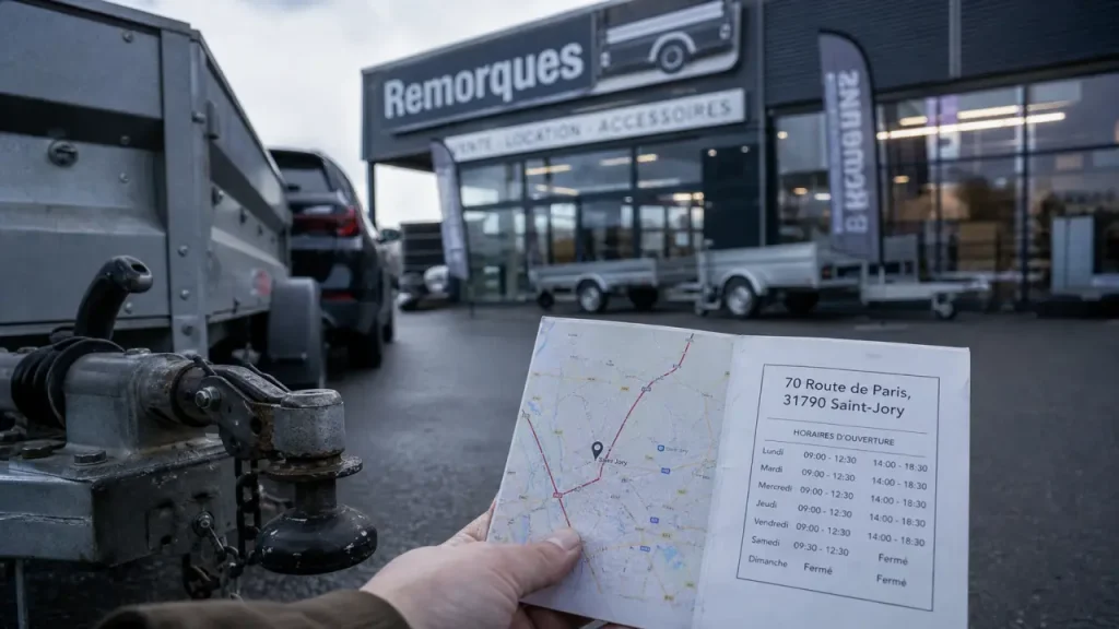 mil remorques st jory : plan adresse 70 Route de Paris 31790