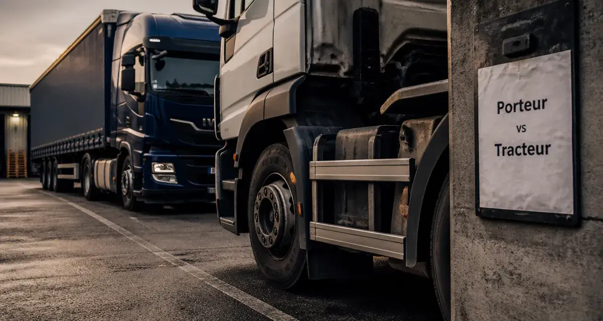 Porteur vs tracteur : differents types de camions en cour logistique