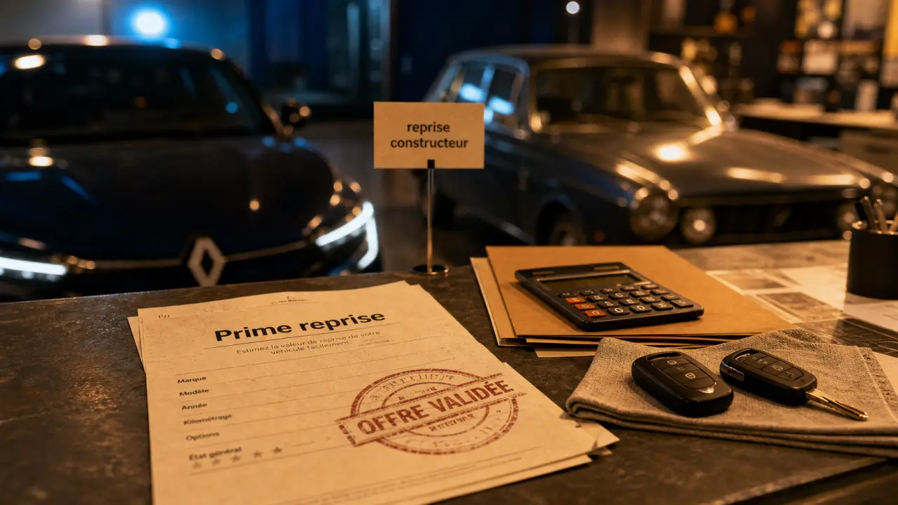Prime reprise voiture : feuille bonus écologique et reprise constructeur en garage