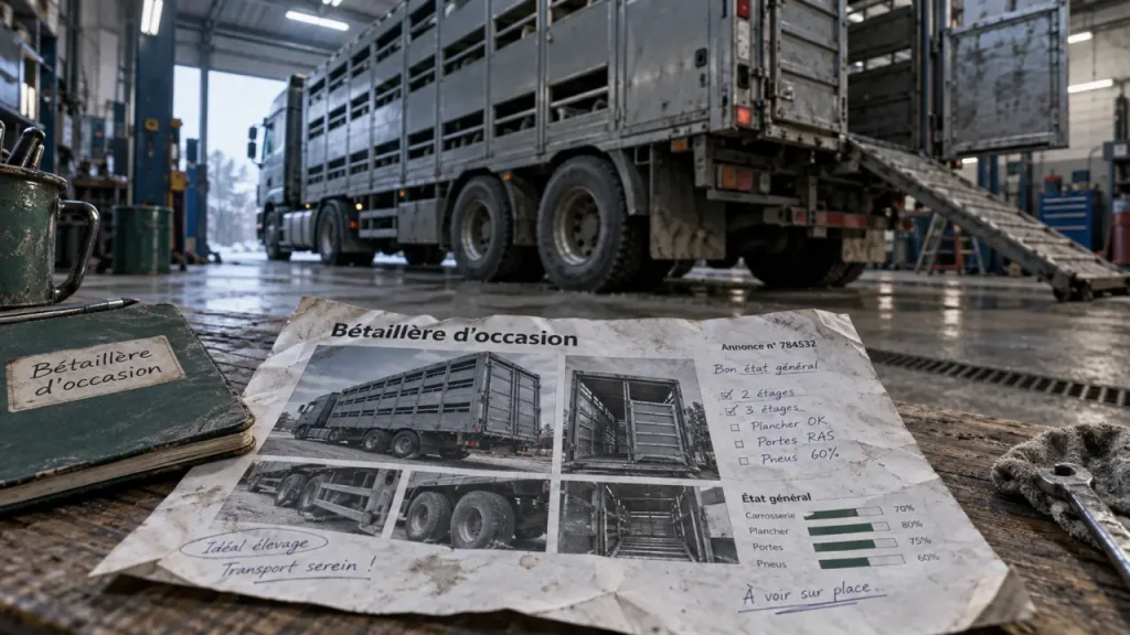 Camions bétaillères d’occasion : 3 étages ou 4x2, atelier