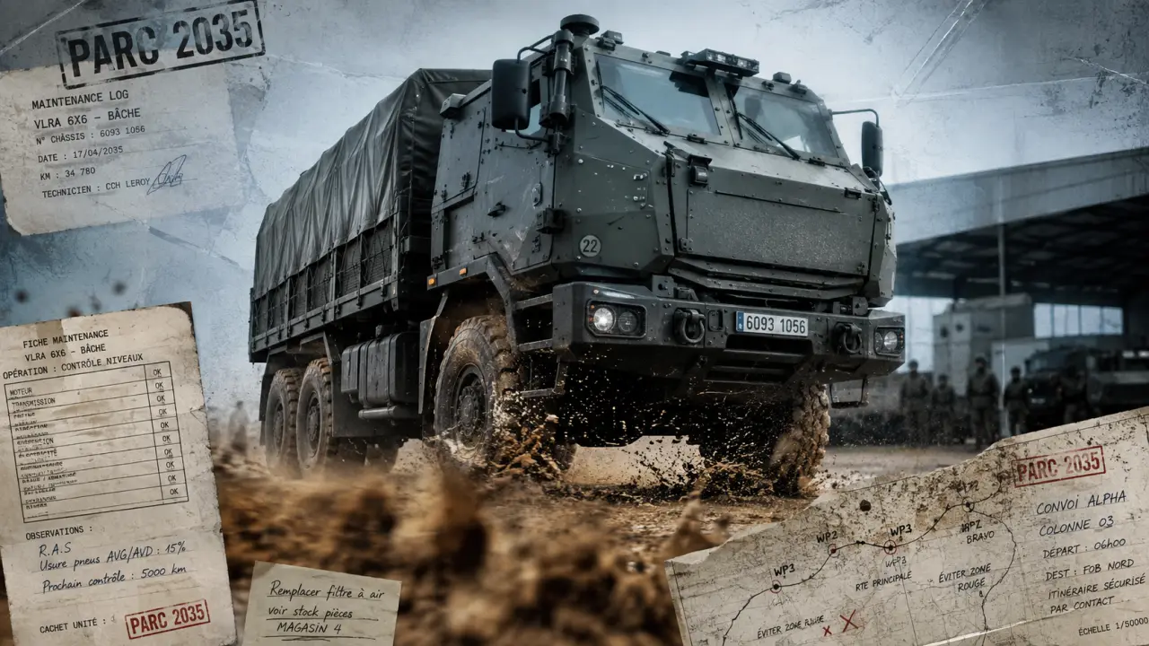 Camions militaires francais sur piste 6x6 : GBC 180 au Zetros 6x6