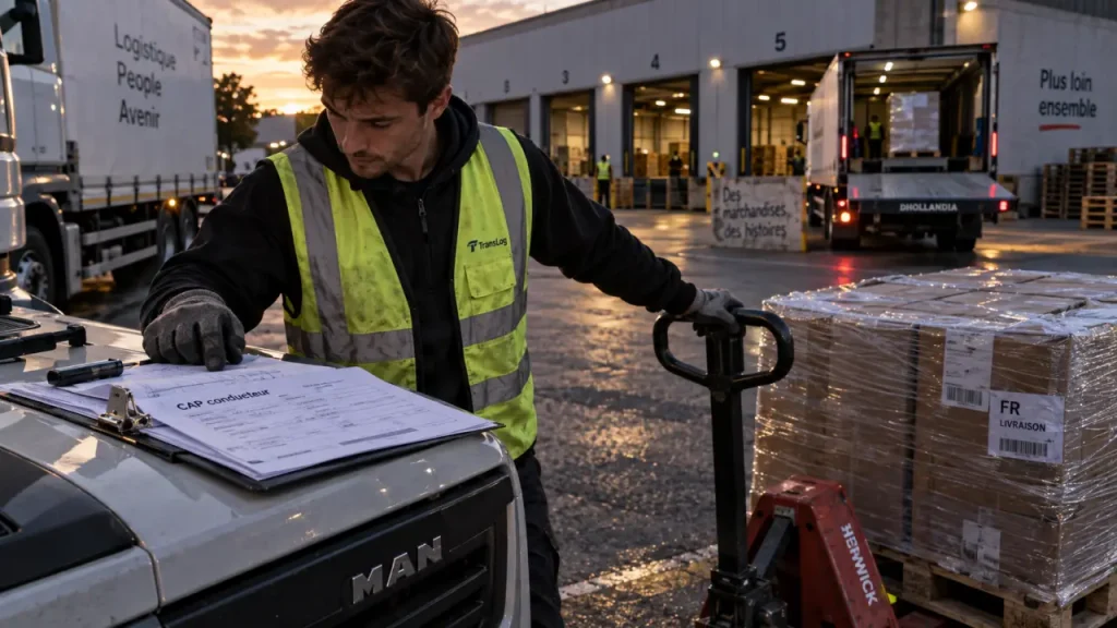 CAP chauffeur poids lourds : contrôle des permis sur documents de transport