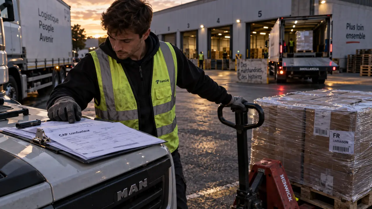 CAP chauffeur poids lourds : contrôle des permis sur documents de transport