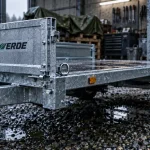 Photo de remorques ERDE sur châssis galvanisé, anneaux d’arrimage et ridelles