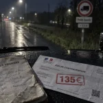 Prix amende interdiction poids lourds : 135 € sur avis de contravention