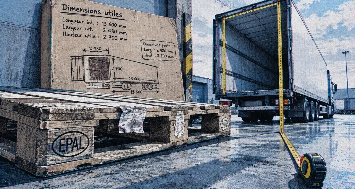 Taille des camions : dimensions utiles à vérifier sur quai